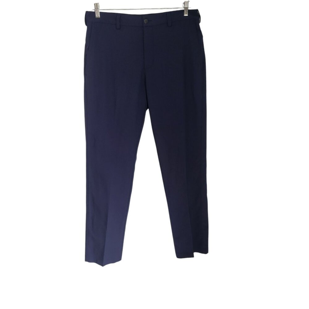 Etonic Pants Golf‎ Tech Pants Athleticwear Blue Flat Front Mens 34x32